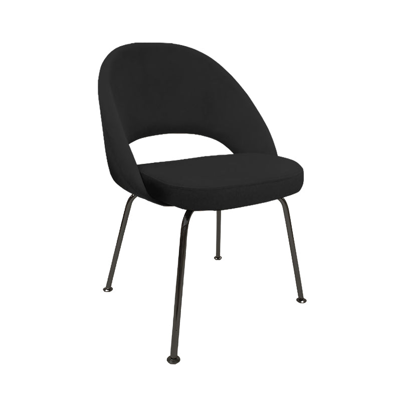 Silla Saarinen Tub Eco Cuero, Base Cromo o Negra